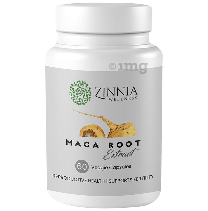 Zinnia Wellness Maca Root Extract Veggie Capsule