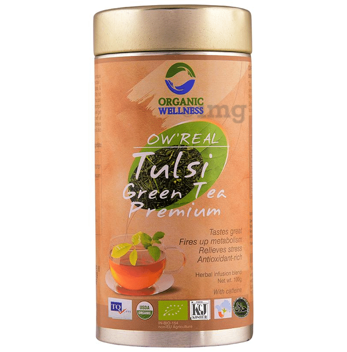 Organic Wellness OW' Real Tulsi Herbal Infusion Blend Green Tea Premium