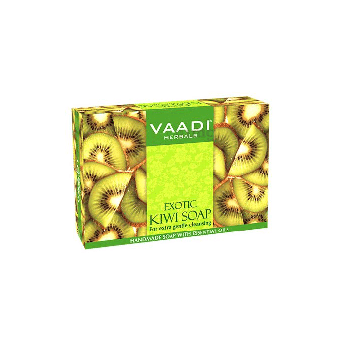 Vaadi Herbals Value Pack of 3 Exotic Kiwi Soap with Green Apple Extract (75gm Each)