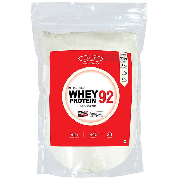 Sinew Nutrition 92% Instantised Whey Protein Powder Unflavoured
