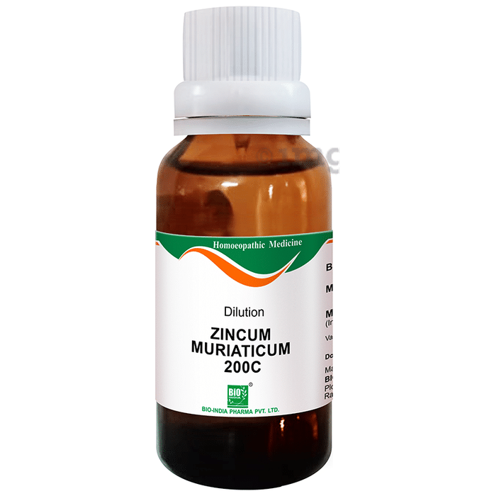Bio India Zincum Muriaticum Dilution 200 CH