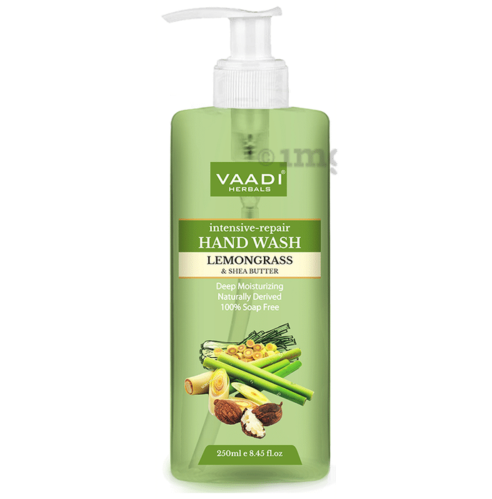 Vaadi Herbals Intensive-Repair Lemongrass and Shea Butter Hand Wash