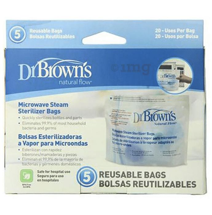 Dr Brown's Natural Flow Microwave Steam Sterilizer Reusable Bag