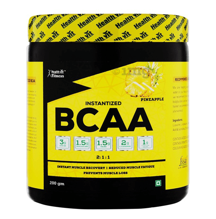 HealthVit Fitness Instantized BCAA 2:1:1 Powder Pineapple