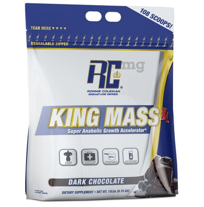 Ronnie Coleman King Mass XL | For Muscle Recovery & Immunity | Flavour Dark Chocolate