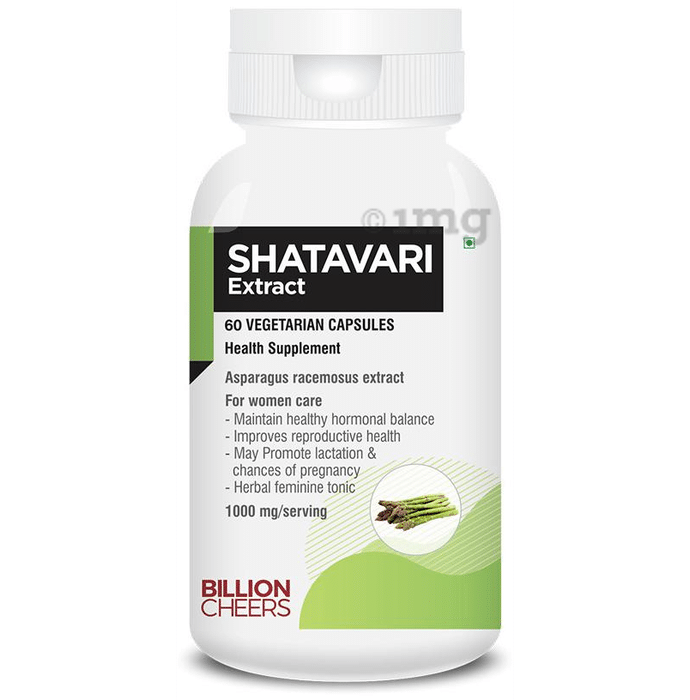 Billion Cheers Shatavari Extract Vegetarian Capsules