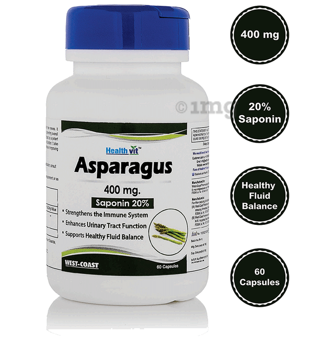 HealthVit Asparagus 400mg Capsule