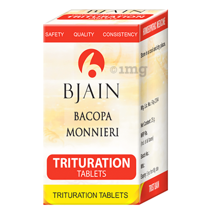 Bjain Bacopa Monnieri Trituration Tablet 3X