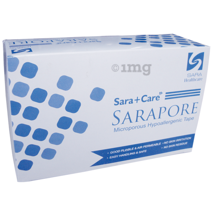 Sara+Care Sarapore Microporus Hypoallergenic Tape (9.1 Meter) 3inch