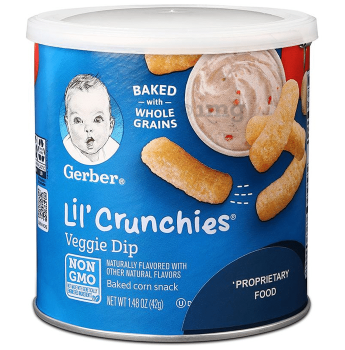 Gerber Lil' Crunchies Baked Corn Snacks Veggie Dip