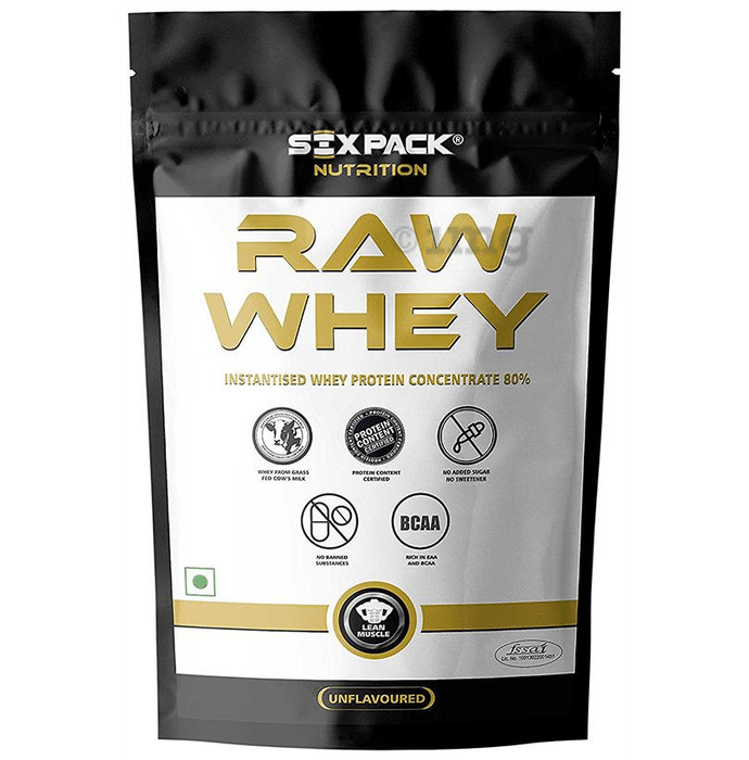 Sixpack Nutrition Raw Whey Instantized Whey Protein Concentrate Unflavoured