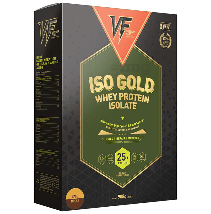 Vigour Fuel Iso Gold Whey Protein Isolate Cafe Mocha