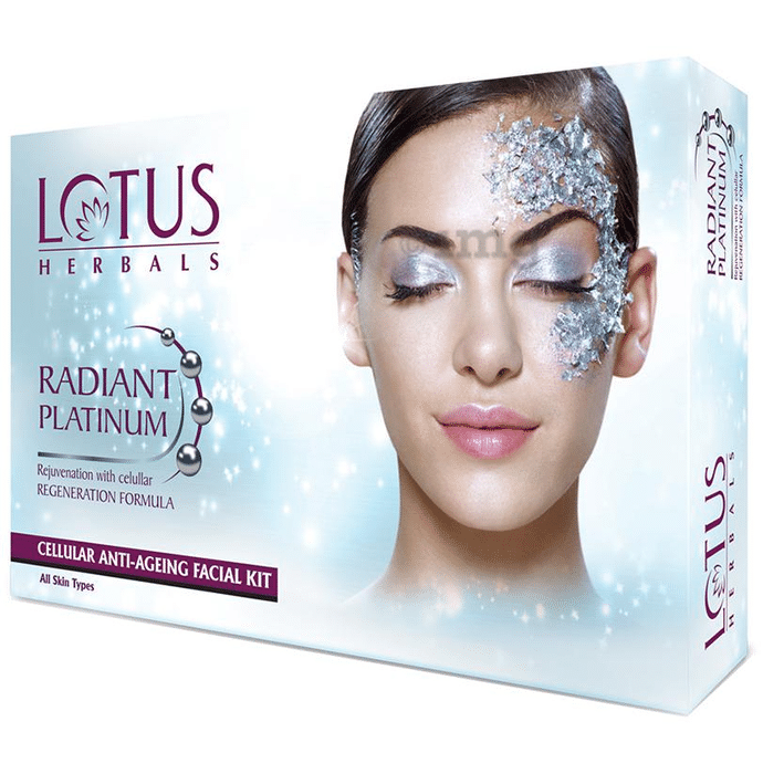 Lotus Herbals Radiant Platinum Cellular Anti-Ageing Single Facial Kit