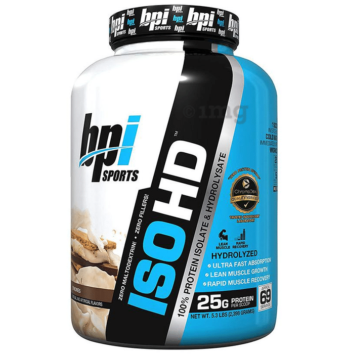 BPI Sports ISO HD 100% Whey Protein Isolate & Hydrolysate S’mores