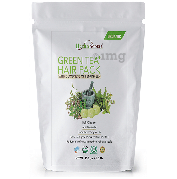 Healthsootra Green Tea Hair Pack