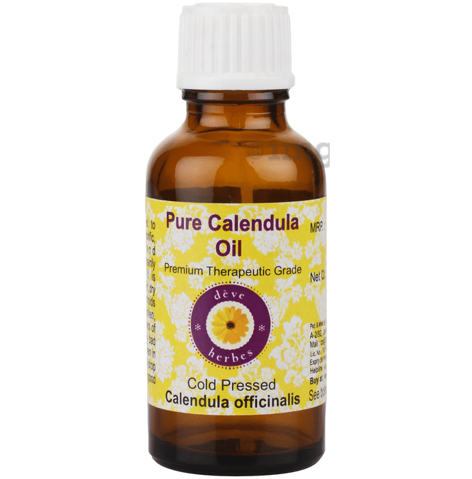 Deve Herbes Pure Calendula/Calendula Officinalis Cold Pressed Oil