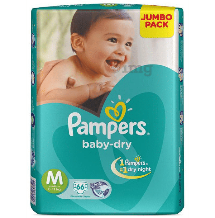 Pampers Baby-Dry Disposable Diaper Medium