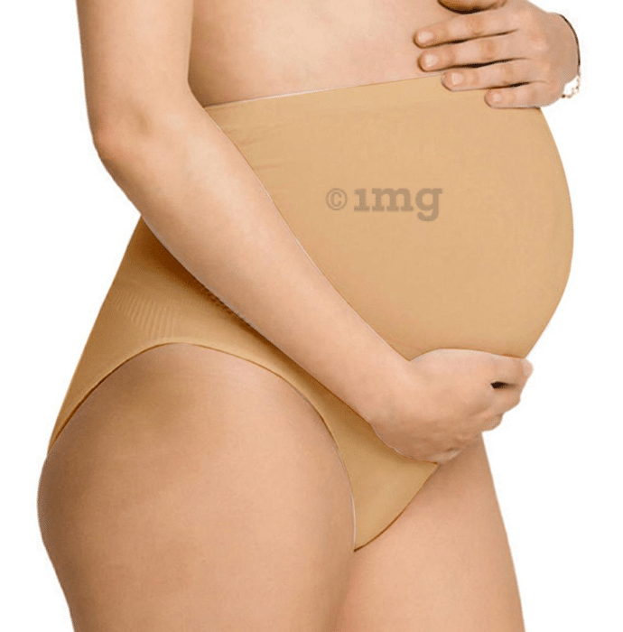 Newmom Seamless Maternity Support Panty Large Beige