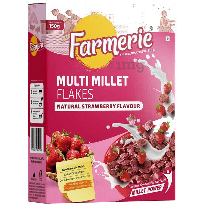 Farmerie Multi Millet Flakes Strawberry