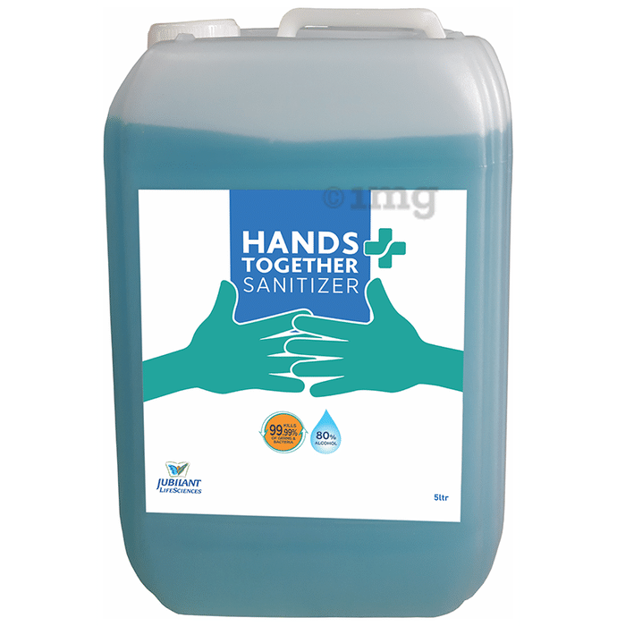 Hands Together Plus Sanitizer with 80% Alcohol, Glycerol & Hydrogen Peroxide