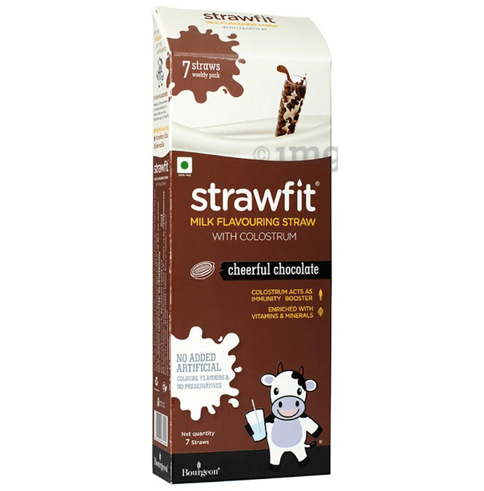 Strawfit Milk Flavouring Straw with Colostrum Cheerful Chocolate