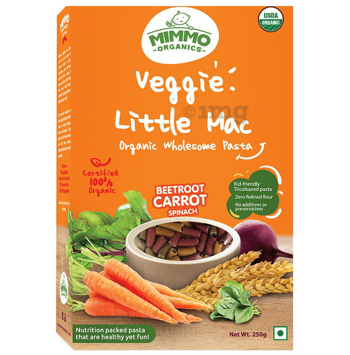 Mimmo Organics Veggie Little Mac Organic Wholesome Pasta (12 Months Plus)
