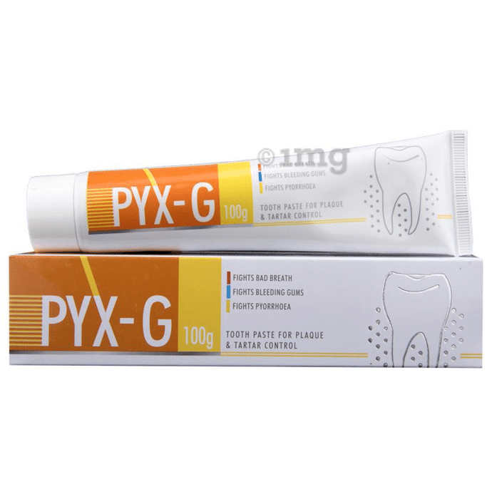 Pyx-G  Toothpaste for Plaque & Tartar Control | Fights Bad Breath, Bleeding Gums & Pyorrhoea