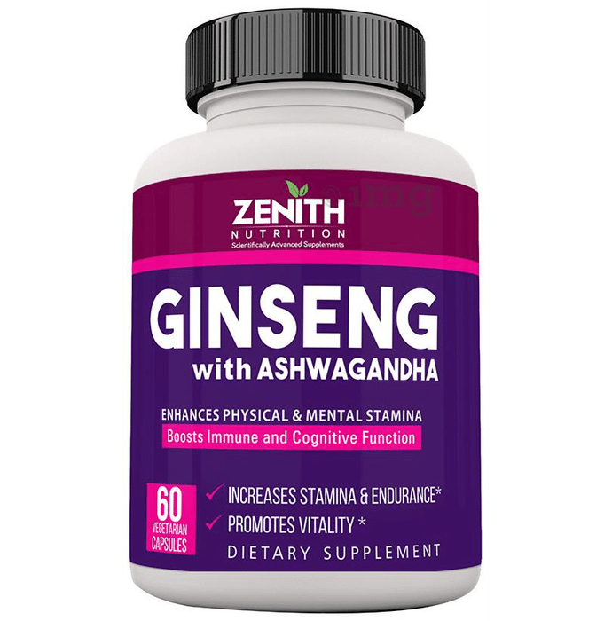 Zenith Nutrition Ginseng with Ashwagandha  Capsule