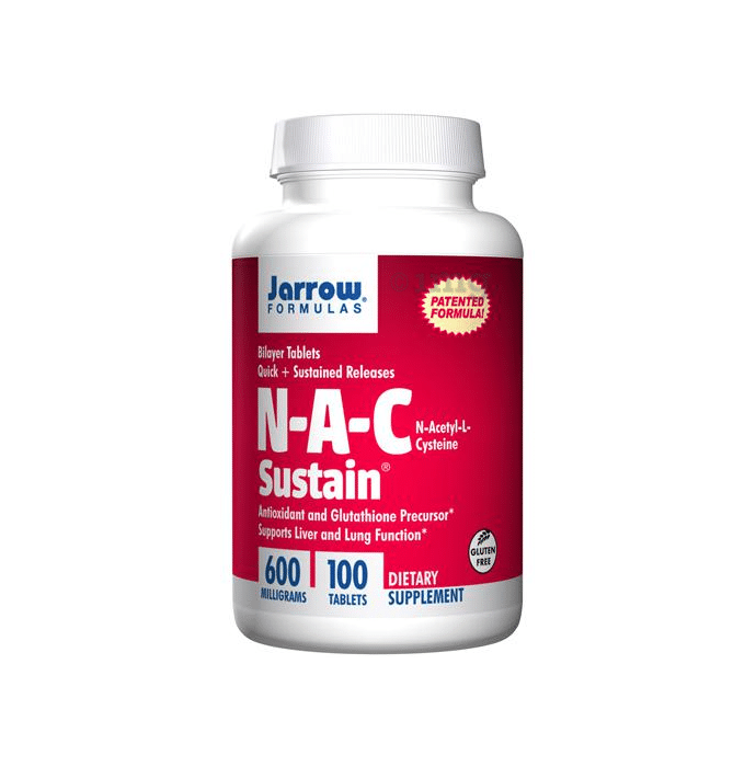 Jarrow Formulas N-A-C Sustain 600mg Tablet | Supports Liver & Lung Function