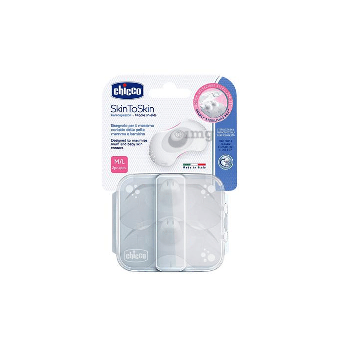 Chicco New Nipple Silicone  Shields Medium to Large