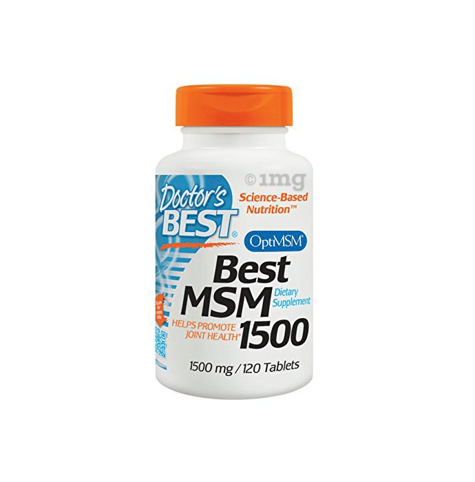 Doctor's Best MSM 1500mg Tablet for Joint Health