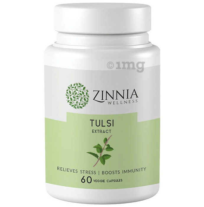 Zinnia Wellness Tulsi Extract Veggie Capsule