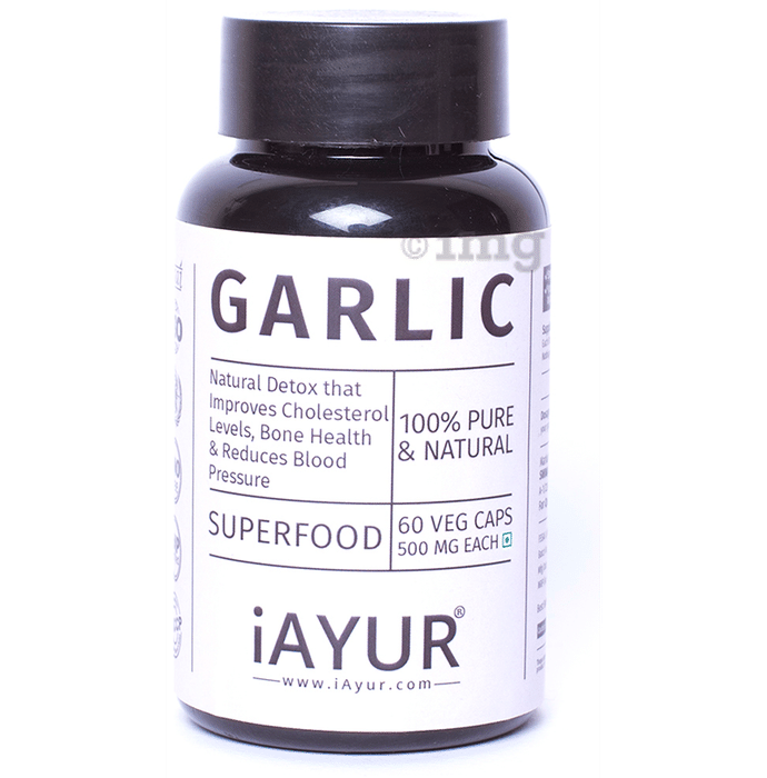 iAYUR Garlic Extract 500mg Veg Capsule