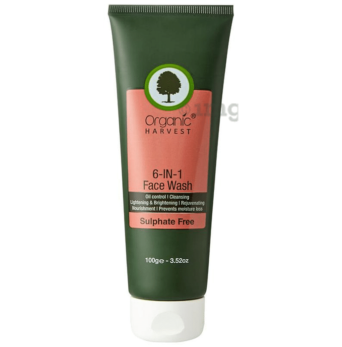 Organic Harvest 6-In-1 Sulphate Free Face Wash