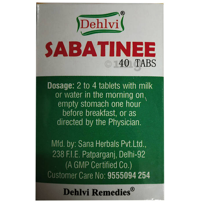 Dehlvi Remedies Sabatinee Tablet