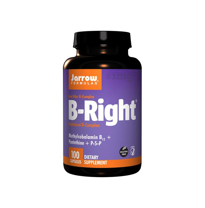 Jarrow Formulas B-Right Capsule | With Methylcobalamin B12, Pantethine & P-5-P
