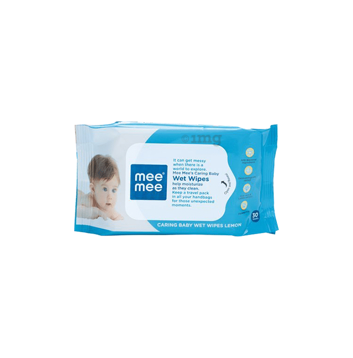 Mee Mee Caring Baby Wet Wipes with Lemon Fragrance Pack of 5