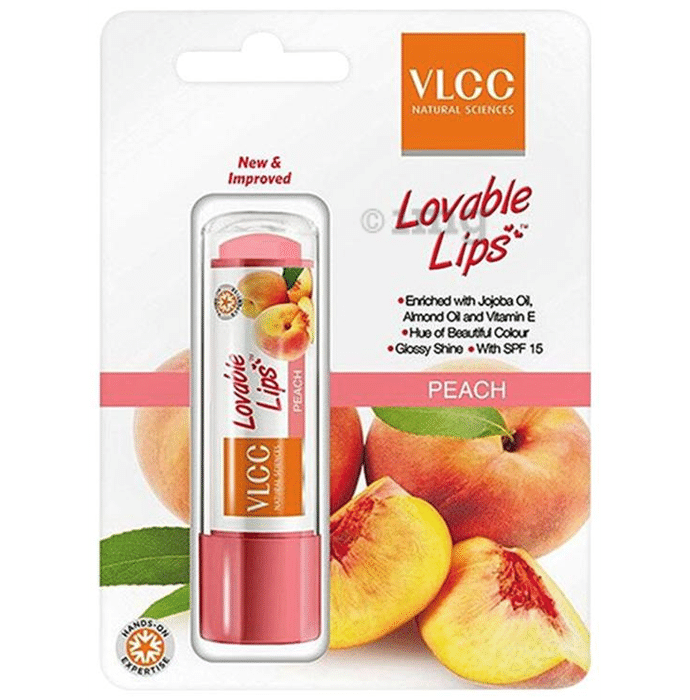 VLCC Lovable Lips Lip Balm Peach