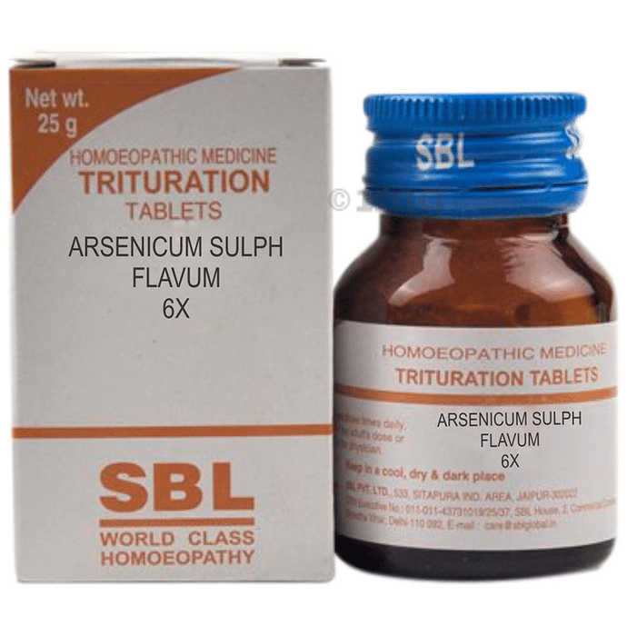 SBL Arsenicum Sulph Flavum Trituration Tablet 6X