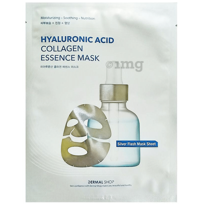 Dermal Hyaluronic Acid Silver Flash Collagen Essence Mask