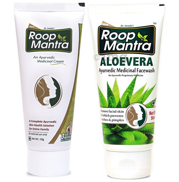 Roop Mantra  Combo Pack of Face Cream 30gm & Aloevera Face Wash 50ml