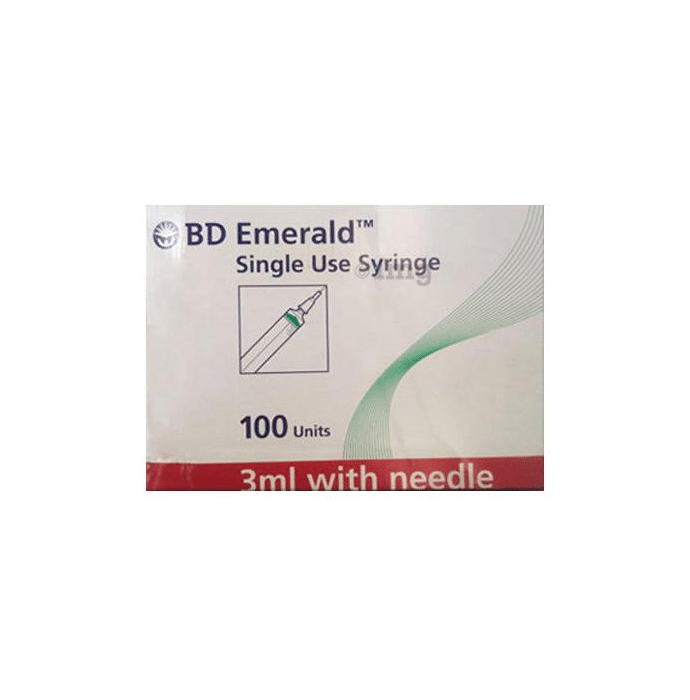BD Emerald 3ml Syringe with Needle 23G x 11inch