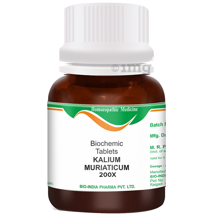 Bio India Kalium Muriaticum Biochemic Tablet 200X