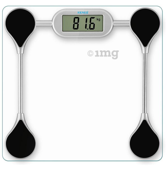 Venus Prime Lightweight ABS Digital/LCD Personal Health Body Weight Weighing Scale Transparent