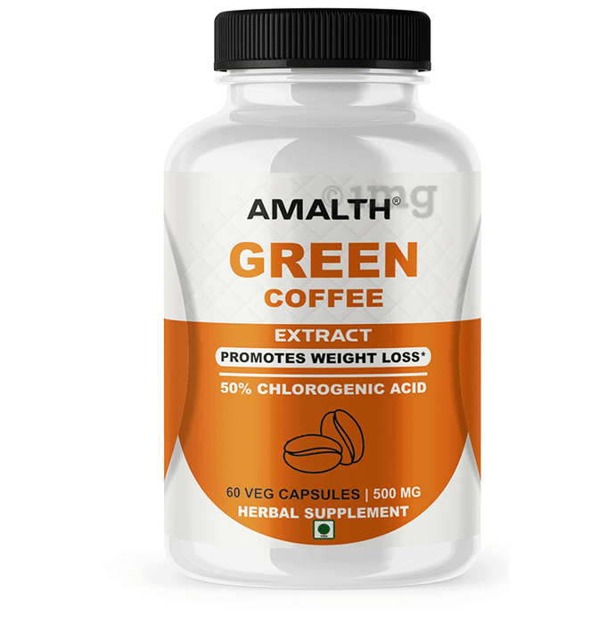 Amalth Green Coffee Extract Veg Capsules