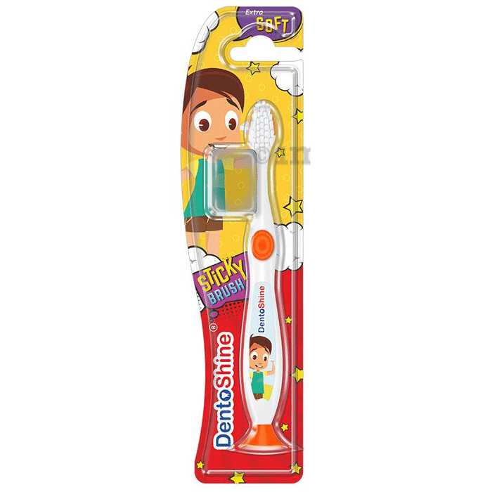 DentoShine Orange Sticky Toothbrush for Kids