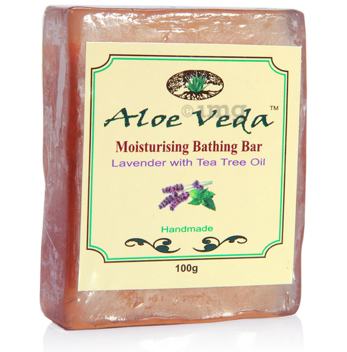 Aloe Veda Moisturising Bathing Bar Lavender with Tea Tree Oil