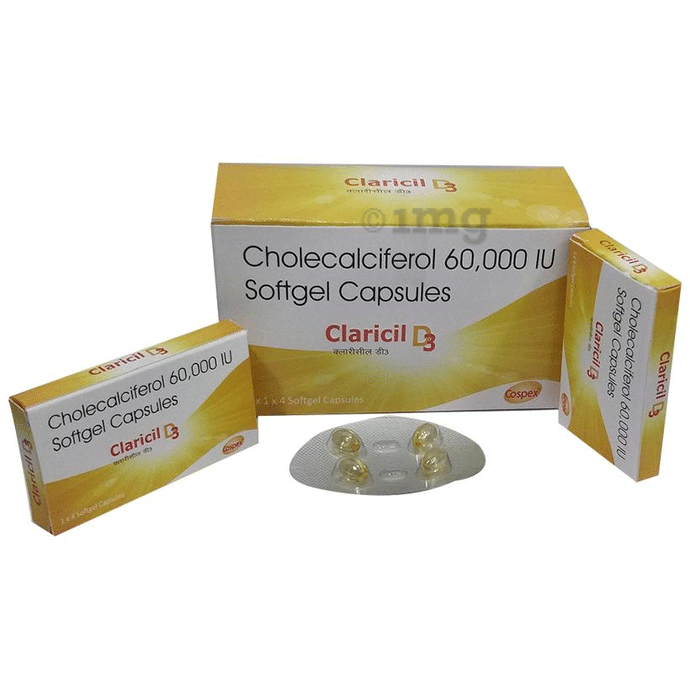 Cospex Claricil D3 Soft Gelatin Capsule