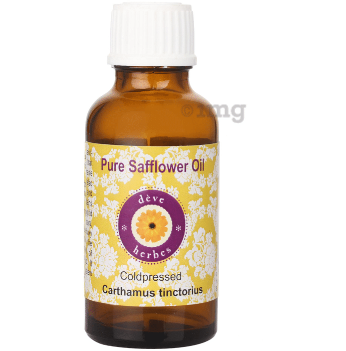 Deve Herbes Pure Safflower/Carthamus Tinctorius Coldpressed Oil