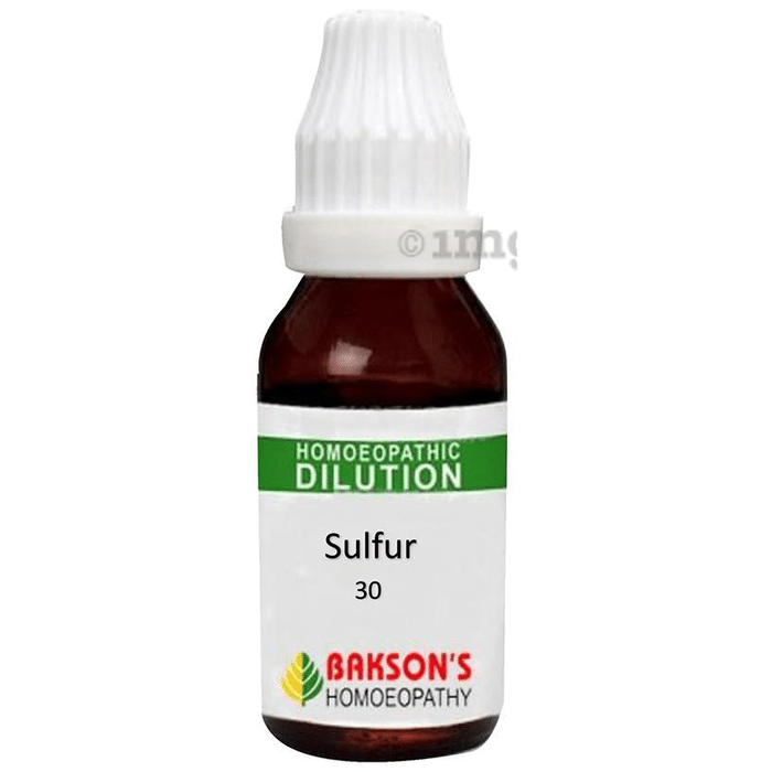 Bakson's Homeopathy Sulfur Dilution 30 CH